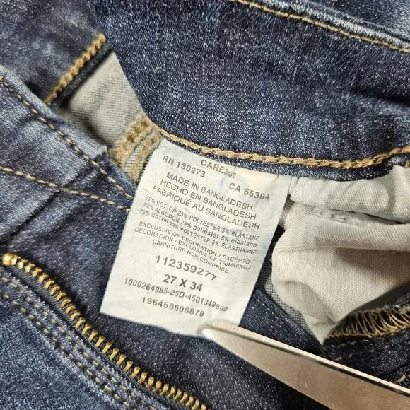 Wrangler Bespoke Bootcut Jeans 27x32.5 High Rise Lacey Jean Comfort Denim Dark - Picture 5 of 14